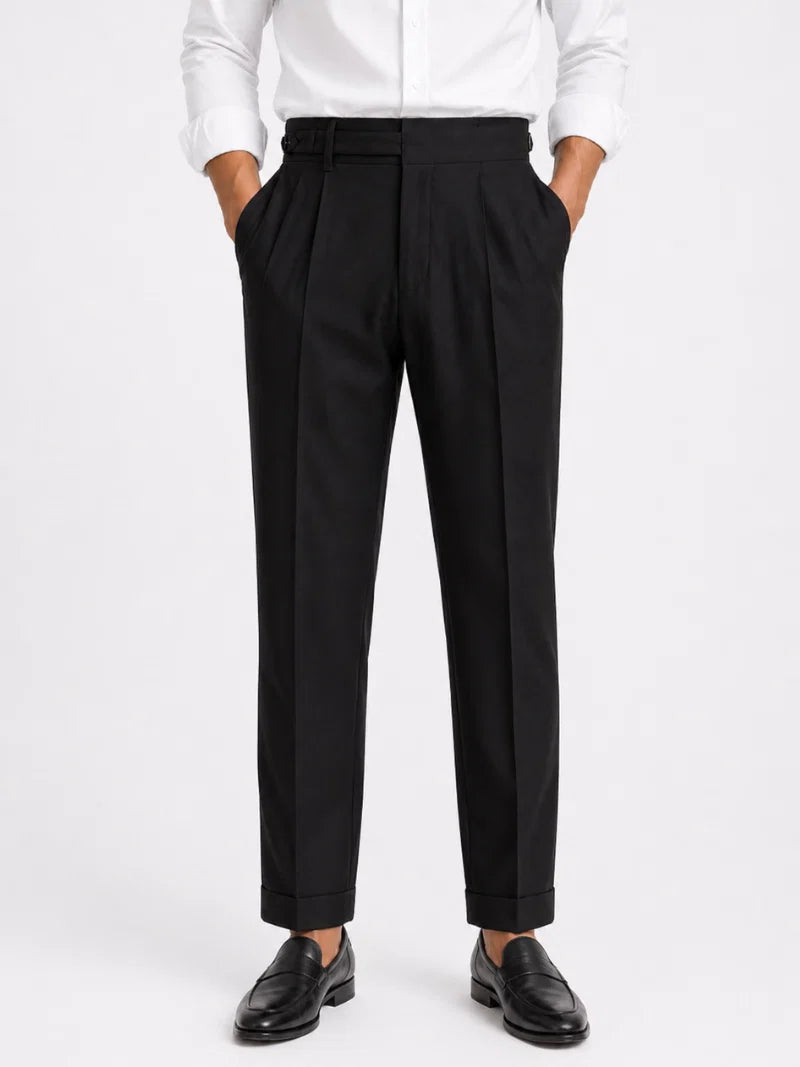 High-Waisted Pants Black